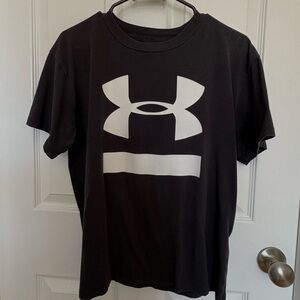 Under Armour Black Tee with White Logo